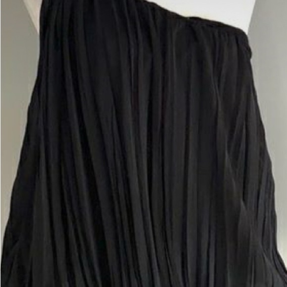 Vintage Free people one shoulder Black Drapey top Size Small - Picture 7 of 9